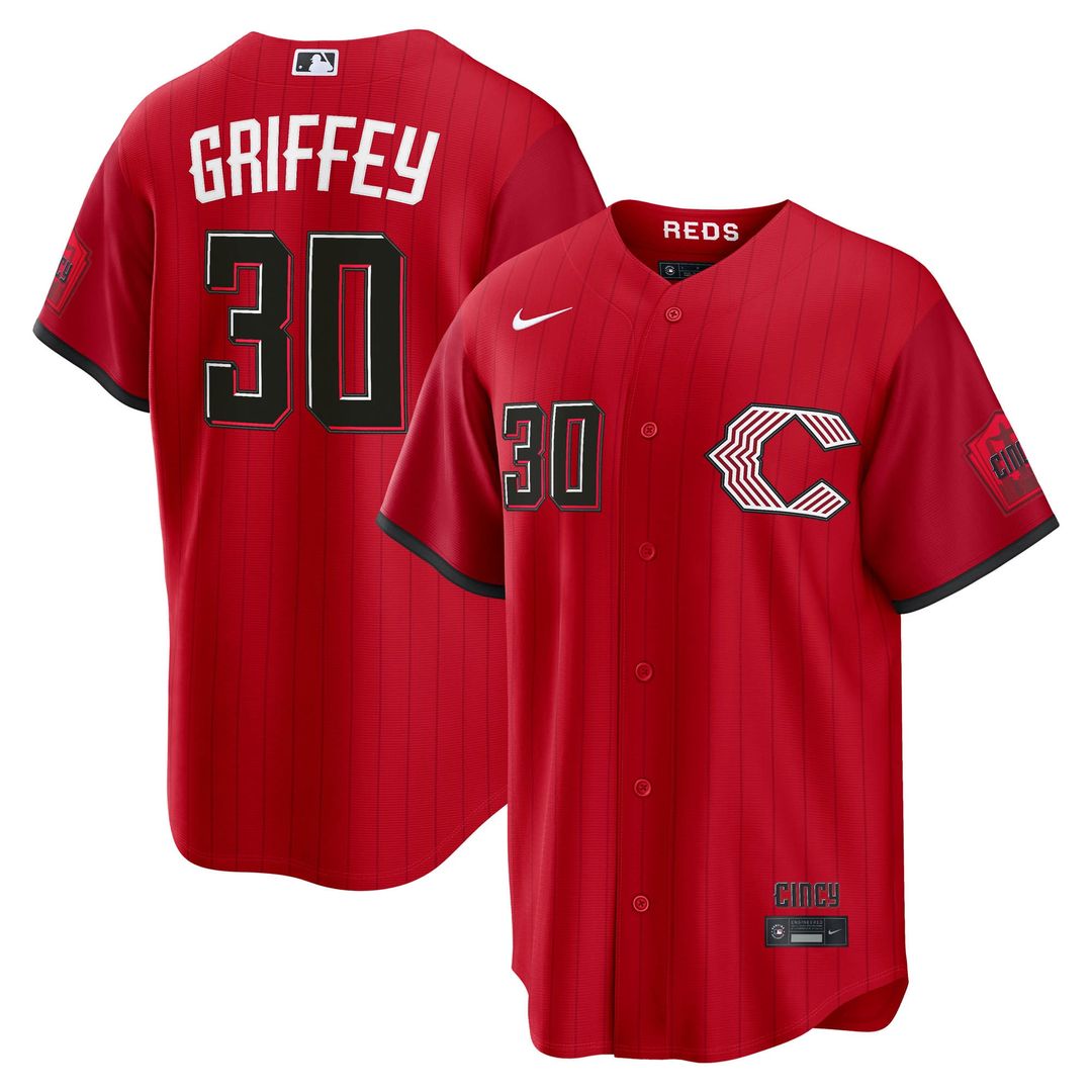 Ken Griffey Jr. Cincinnati Reds Nike 2026 City Connect Stadium Jersey - Red