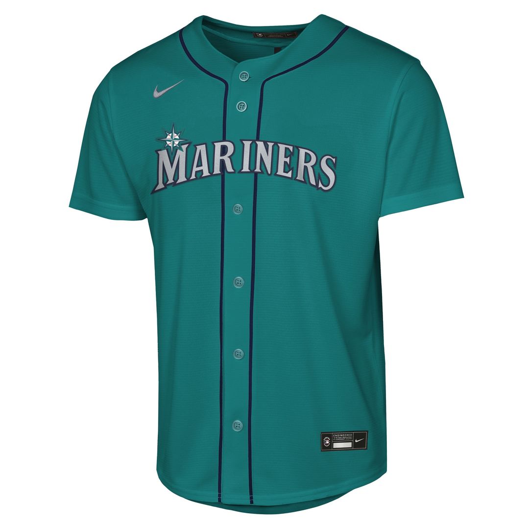Cal Raleigh Seattle Mariners Nike Youth Alternate Replica Jersey - Teal
