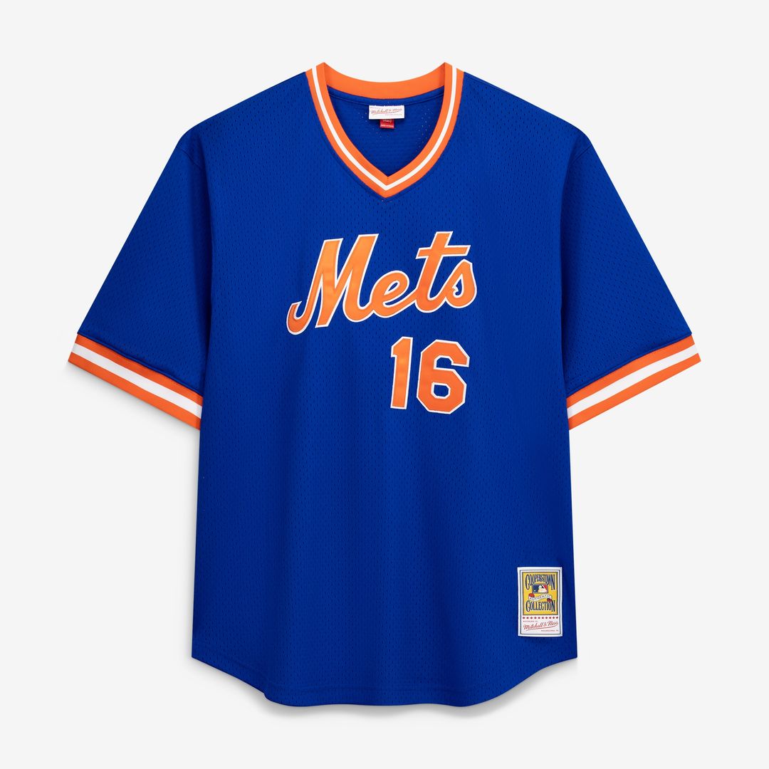 Dwight Gooden New York Mets Profile Big & Tall Cooperstown Collection Mesh Batting Practice Jersey - Royal