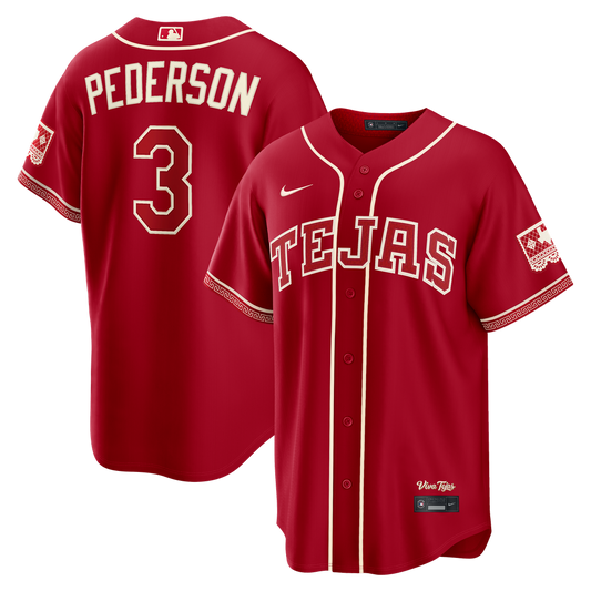 Joc Pederson Texas Rangers Nike 2026 City Connect Stadium Jersey - Red