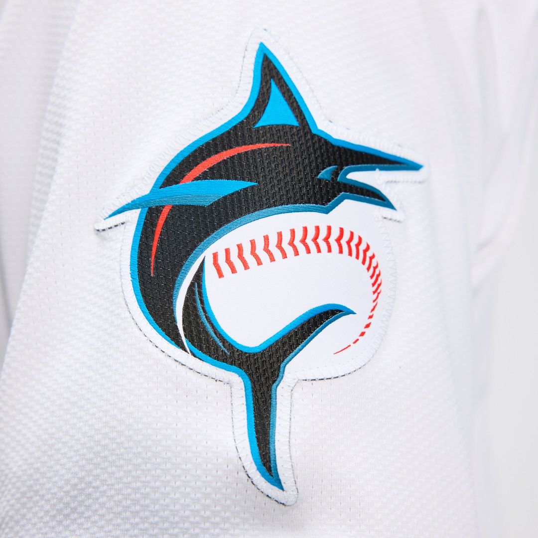 Miami Marlins Nike Home Elite Jersey - White