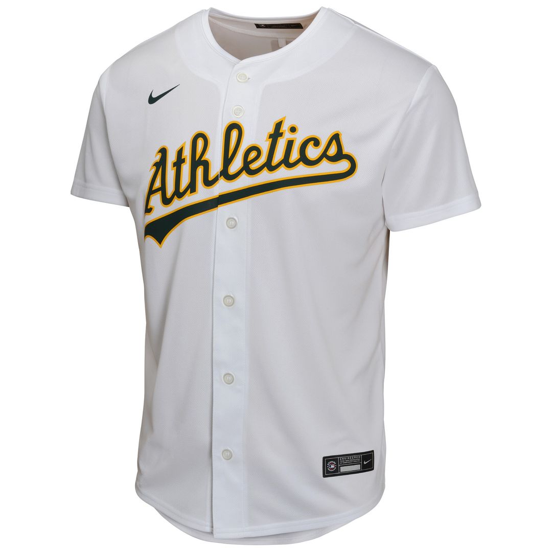 Zack Gelof Athletics Nike Youth Home Game Player Jersey - Gray