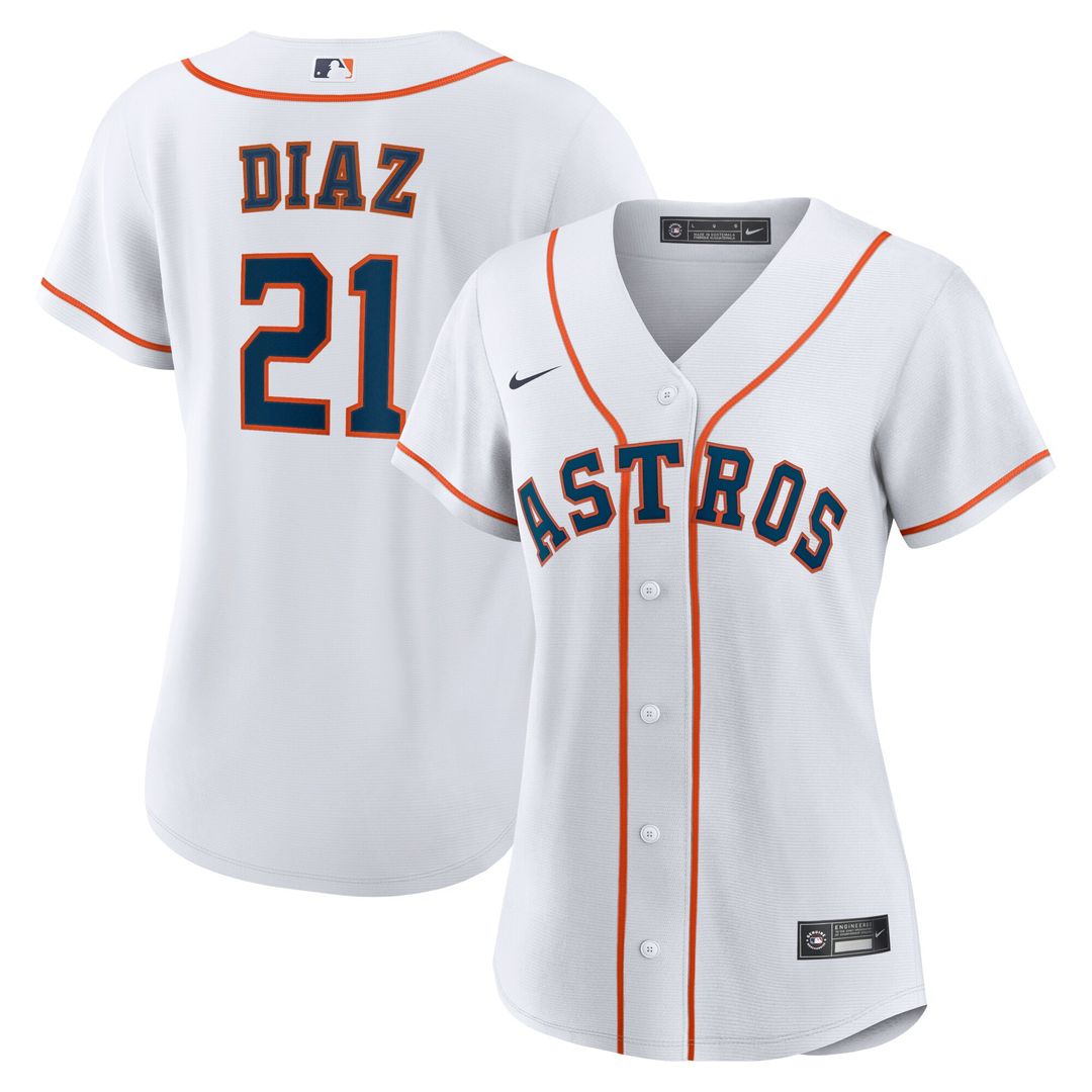 Yainer Diaz Houston Astros Nike Women's Home Replica Jersey  - White